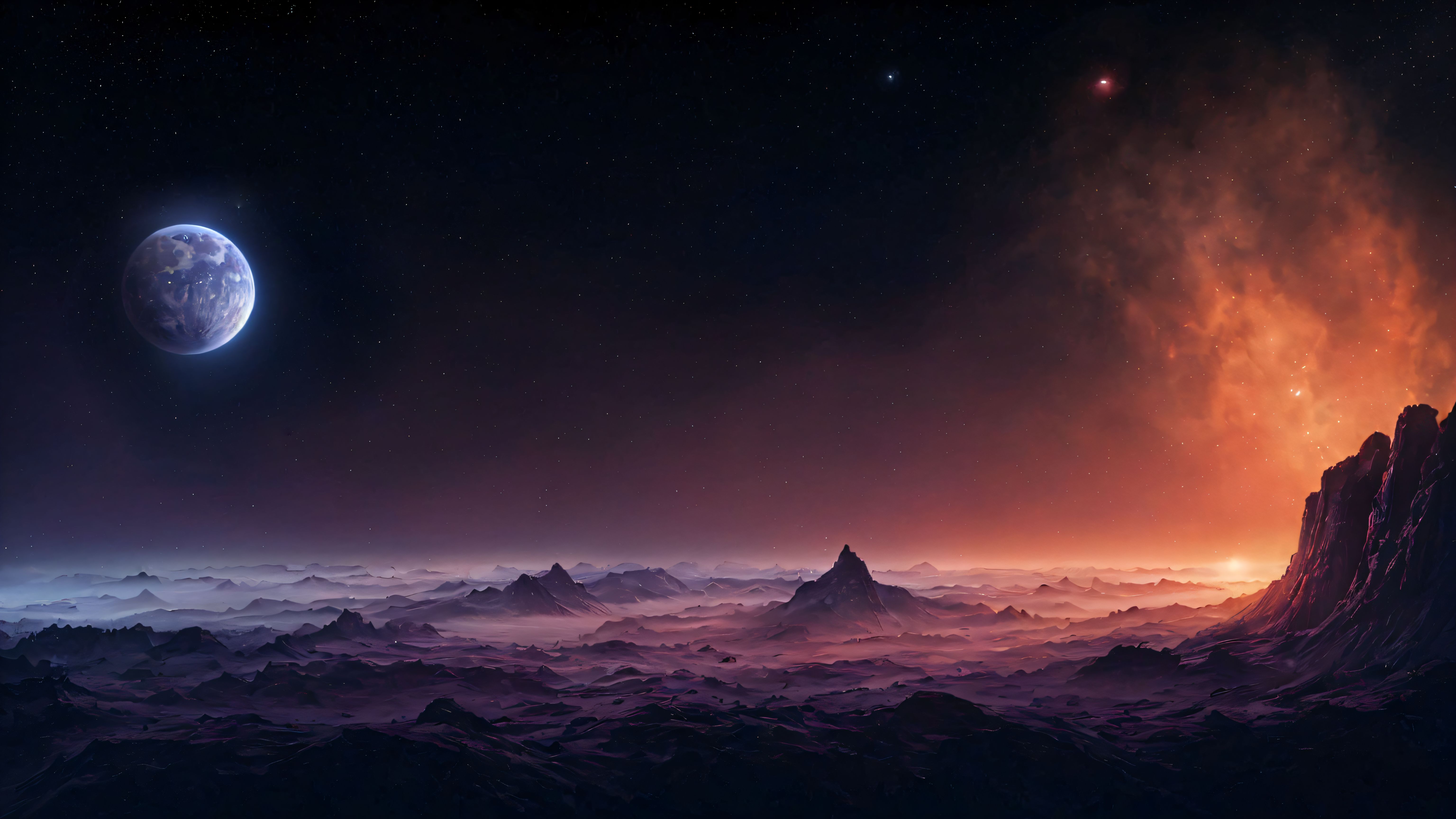 Desolate Space Landscape